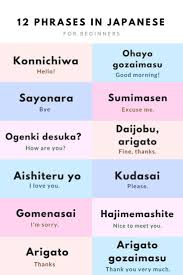 Essential Japanese Phrases For Travel Essential Essential Japanese Japonaise Phrases Trave Japanische Sprache Japanische Phrasen Japanische Worter