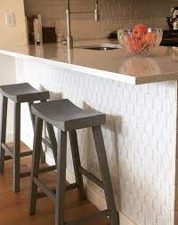 Countertop butcher block countertop wood countertop maple countertop kitchen island top table top desk top 1 1/2 inch thick. 14 Brilliant Places To Put Removable Wallpaper Aside From Just Your Walls Kitchen Island Makeover Wallpaper Kitchen Island Wallpaper For Kitchen Cabinets