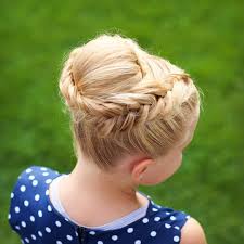 My Favorite View Of Bright S Dutch Fishtail Updo Inspired By A Similar Style I Did A While Ago But Simp Kids Hairstyles Sweethearts Hair Design Bun Hairstyles