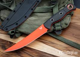 Benchmade Knives: 15500OR-2 Meatcrafter - Carbon Fiber - CPM-S45VN - Orange  Cerakote