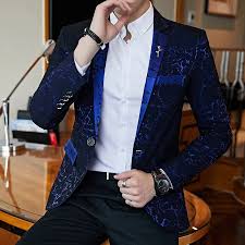 Luxury Banquet Party Suit Jacket Evening Dress Fashion Jacquard Casual Business Jacket Slim Men S Wedding Jacket Men S Clothing Blazers Aliexpress