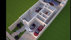 Projeto Planta Construir Casa Sobrado Arquitetura Moderna Terreno10 5x25 5 03 Suites Youtube