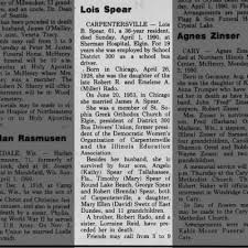 Obituary for Lois B. Spear