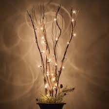 Brown Lighted Branches With Clear Rice Lights Christmas Lights Etc Vase With Lights Lighted Branches Rice Lights