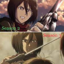 Attack On Titan Art Style In Season 2 Vs Season 1 Mikasa Attack On Titan Ships Attack On Titan Art Attack On Titan The manga art style has changed drastically since its inception. attack on titan art style in season 2