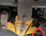 Is space on top of rear bolt normal?