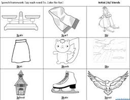 Crayola washable markers, a small. Articulation S Blend Coloring Sheet Initial And Final Sk By Lovecheck Speech