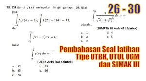 We did not find results for: 10 Soal 1 10 Integral Tak Tentu Dan Integral Tentu Tipe Utbk Utul Ugm Dan Simak Ui Youtube