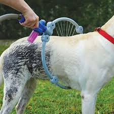 360 Degree Shower Tool For Large Or Small Dogs Easy To Use Have Fun Bathing Your Dog Dog Cleaning Dog Washing Station Dog Wash