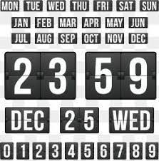 Countdown Template Time Date Countdown Png And Vector With Transparent Background For Free Download Templates Countdown Countdown Clock