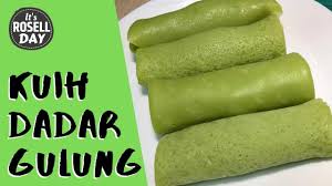 Dadar gulung is a popular traditional kue (traditional snack) of sweet coconut pancake. Kuih Dadar Gulung Home Made Easy Recipe Youtube