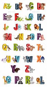Cartoon Illustrated Animal Alphabet Letters From A To Z Ad Illustrated Sponsored Cartoon Ani In 2020 Animal Alphabet Letters Animal Alphabet Lettering Alphabet