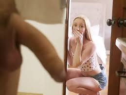 Petite Blonde Emma Spies On Her Step Dad In The Shower