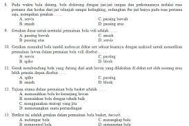 Bapak dan ibu guru yang ingin memperoleh informasi terbaru tentang soal soal tema berikutnya dapat menekan tombol selalu update yang muncul melayang pada saat masuk. Kisi Kisi Soal Dan Kunci Jawaban Pas Penjas Orkes Smp Kelas 7 Semester Ganjil Didno76 Com