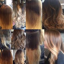 The actress's hair color is the epitome of an ombre, with its soft, gradual progression from a dark brunette to antique blonde to icy platinum. Badombres Bad Ombre Hair Color Makeover From Bad To Beautiful Hair Makeovers Before To After Hair Colo Hair Color Ombre Hair Color Color Correction Hair