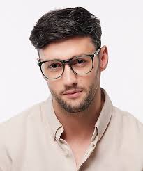 Glasses Direct ™ -Elsie Square Crystal Green Full Rim Eyeglasses