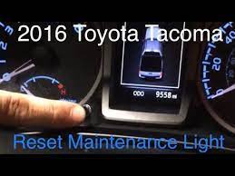 How to reset toyota tacoma maintenance light. How To Reset Maintenance Light 2016 Toyota Tacoma Youtube