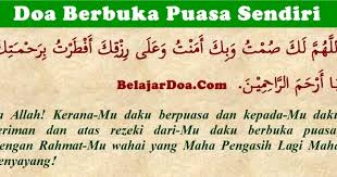 Dikutip dari almunawwar.net, doa buka puasa ada dua bacaan dan bisa dipilih mana yang mudah untuk dilafalkan. Doa Buka Puasa Hari Senin Dan Kamis Rasmi Ri