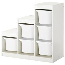 Trofast storage combination with boxes, white, 99x44x95 cm. Trofast Storage Combination With Boxes White Ikea