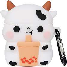 Amazon.com: Compatible with AirPods 21 Case Boba Cow, Kids Teens Girls  Boys Women Protective Silicone Skin for Cow AirPod Case, Funny Kawaii  Fashion Cartoon 3D Cute Cover for AirPods Boba Milk Tea（Boba