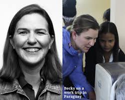 Rebecca Muhs Kent '99 is an alumna positively impacting the world! In high  school, Becky wasn't sure what kind of career she wanted, she just knew  that she wanted a career that