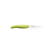 Kyocera electric diamond knife sharpener an ideal solution for home resharpening of ceramic kitchen knives. Kyocera Fk 075wh Gr Ceramic Paring Knife 75 Mm Green Handle Kyocera Ceramic Knives