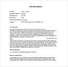 Find the perfect letterhead for you. Bank Teller Job Description Template 6 Free Word Pdf Format Download Free Premium Templates