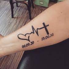 Tattoos can honor the person and help you remember the good times. Arm Tattoo Ideas Remembrance Tattoos Heartbeat Tattoo Trendy Tattoos