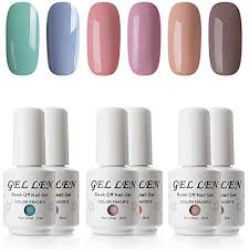 Gellen Colorful Pastel Series Gel Nail Polish Set Uv Led Nail Home Gel Manicure