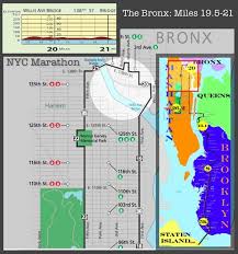 nyc marathon course elevation map of the bronx nycm ny