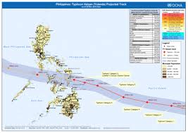 philippines typhoon haiyan yolanda projected track as of