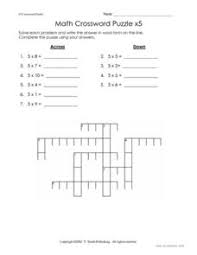Fully customize with your vocabulary; Math Crossword Puzzles Lesson Plans Worksheets Reviewed By Teachers