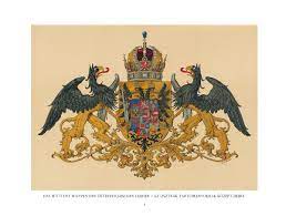 Der schwarze doppeladler auf goldenem grund, das symbol des reiches, wird zum wappen des kaiserreiches österreich.#. Osterreichisch Ungarische Wappenrolle Edition Winkler Hermaden