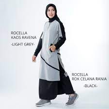 Saat ini, berbagai brand lokal yang memproduksi baju muslim wanita juga semakin banyak sehingga pilihan busana muslim. Baju Setelan Olahraga Muslimah Kaos Ravena Dan Rok Celana Hitam Rania Rocella Satu Set Baju Olahraga Muslim Lengan Panjang Lazada Indonesia