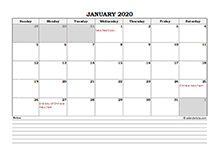 Kalendar kuda tahun 2020 versi pdf dan jpeg. Printable 2020 Malaysia Calendar Templates With Holidays