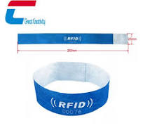 Pulsera Tyvek RFID desechable impresa personalizada para eventos