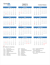 Download your free 2021 printable calendar. United States Calendars With Holidays