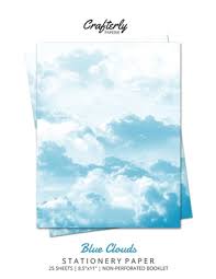 The tool used in this step was. Blue Clouds Stationery Paper Aesthetic Letter Writing Paper For Home Office Letterhead Design 25 Sheets Paperback Auntie S Bookstore