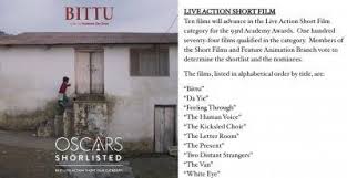 The virtual panel will feature the director, writer or producer of the oscars shortlisted international feature films and be moderated by variety's film awards editor clayton davis. Oscars 2021 India S Bittu Makes It To Live Action Short Film Shortlist Menafn Com
