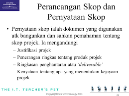 Bagi student atau bekas student engineering, mungkin tahu benda ni. Bab 4 Pengurusan Skop Projek Ppt Video Online Download