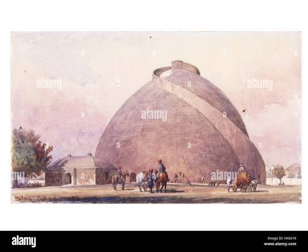 Golghar is a granary located in Patna, India, built in 1786. The image from 1888 shows its towering structure, which has become an iconic part of the city's architectural heritage Stock Photo - Alamy