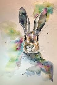 Pop art animal painting frog painting modern art blue wall art | etsy. Painting Ideas Cute Animals 23 Trendy Ideas Animal Paintings Bunny Watercolor Bunny Painting
