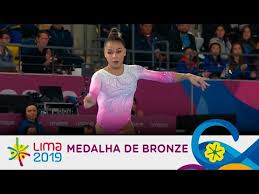 Flavia saraiva of brazil in action on the balance beam during the gymgala 2020 at lotto arena on december 14, 2019 in antwerpen, belgium. Flavia Saraiva Conquista Medalha De Bronze Na Ginastica Artistica Youtube
