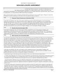 An agreement between and the united states. Department Of Homeland Security Non Disclosure Agreement Cert