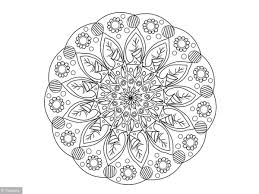 Coloriage Mandala Fleuri