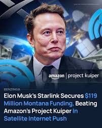 Elon Musk's satellite internet service provider, Starlink, received $119  million in funding from Montana to bring better connectivity to over 20,000  locations in the state. The funding, part of the U.S. Broadband