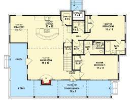 The master bedroom is large, with a collection of windows. Plan 58551sv Three Master Bedrooms Country House Plans Floor Plans House Floor Plans