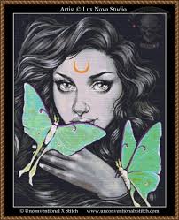Luna cross stitch pattern