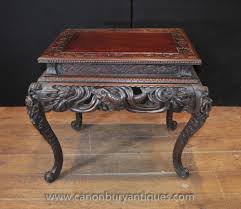 Hand Carved Antique Chinese Mahogany Coffee Table Side Tables Coffee Table Wood Antique Coffee Tables Mahogany Coffee Table