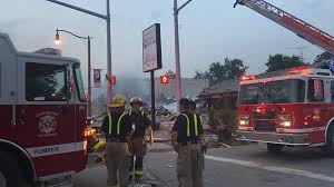 An explosion near the site of a gas leak reported earlier this year has devastated part of wheatley's downtown core on aug. 3bx 58gl0ooymm